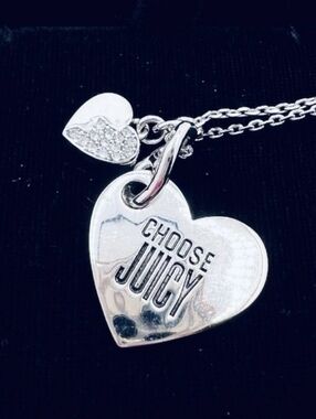 Vintage Juicy Couture "Choose Juicy" Heart Dog Tag